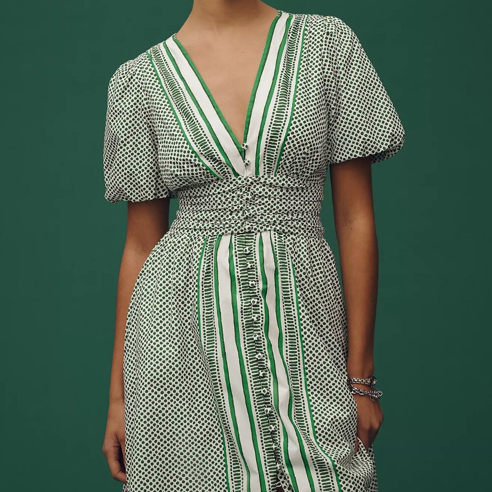 Anthropologie The Katerina Button-Front Dress NWT (Size M)